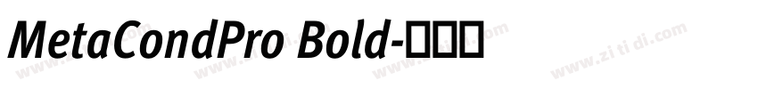 MetaCondPro Bold字体转换